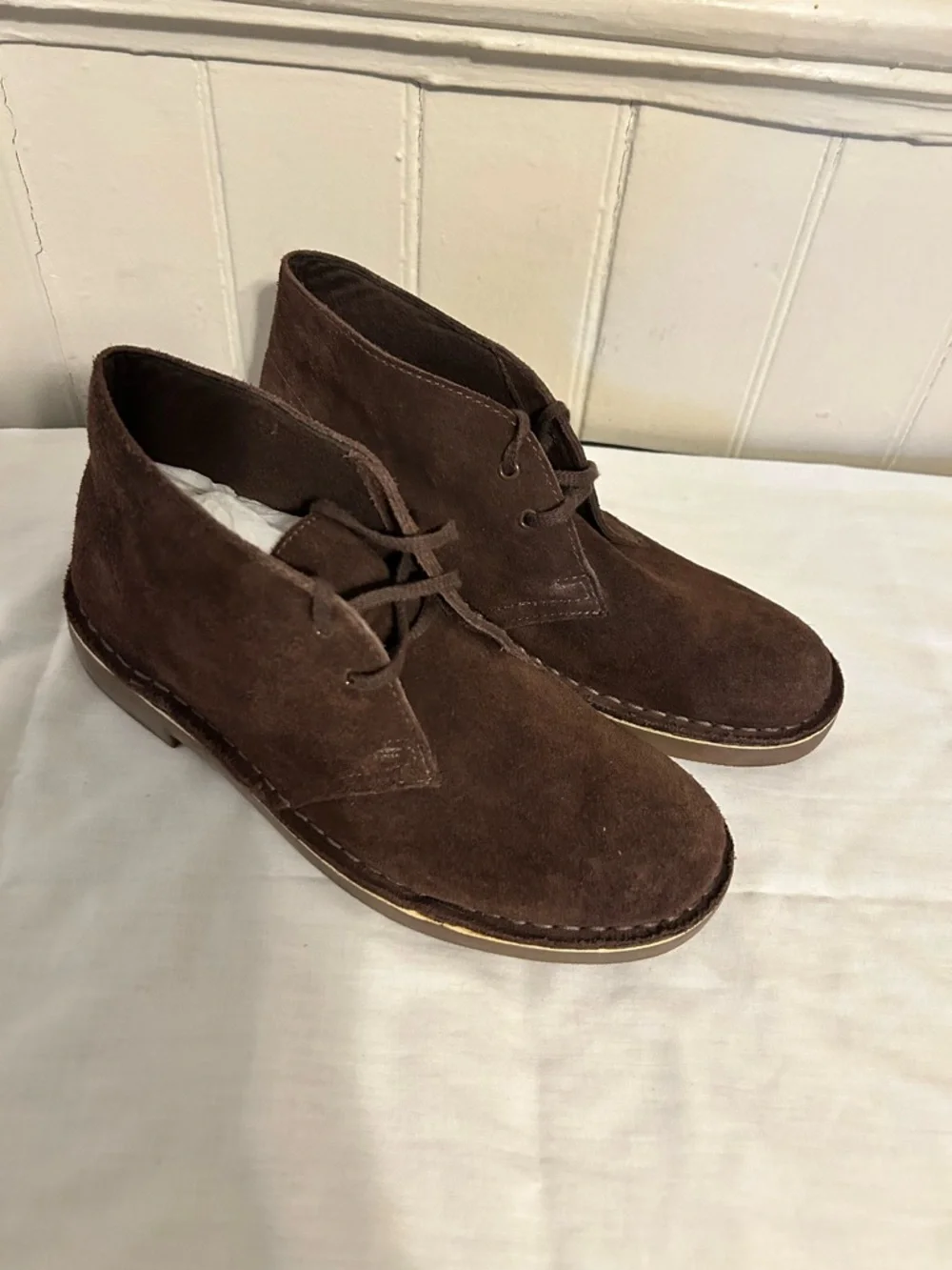 NWOT Clark’s Originals Desert Boots Men’s 8.5 M/ Cola Suede (39852)